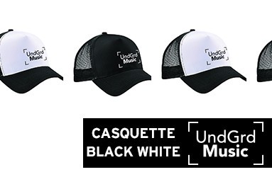 UndGrnd  Music casquette black white